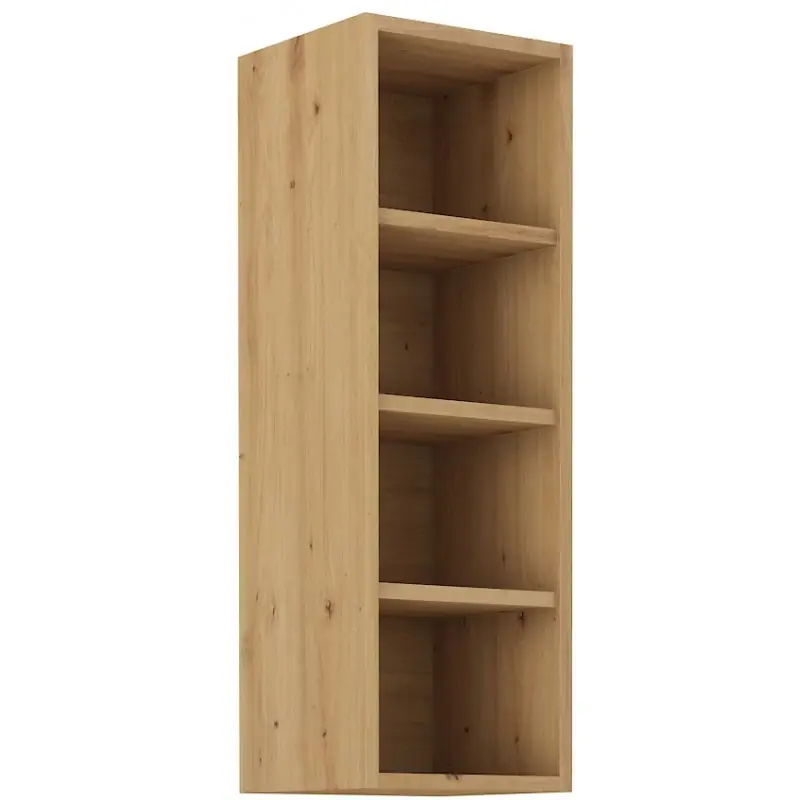 Vysoká otevřená skříňka LUNARA - šířka 30 cm, dub artisan Originální