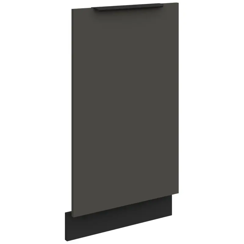 Dvířka pro vestavnou myčku LUNARA - 45x72 cm, grafit / černé Výprodej