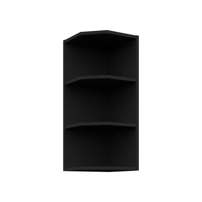 Bezpečná Platba Horní rohová skříňka LUNARA - šířka 30 cm, černá