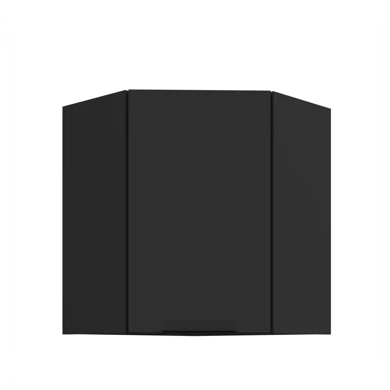 Cenový Hit Horní rohová skříňka LUNARA 1 - 60x60 cm, černá