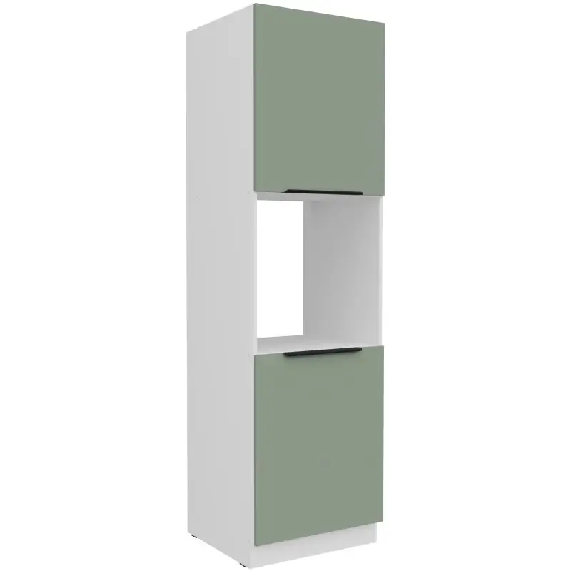Kup Teď Kuchyňská skříň na vestavnou troubu LUNARA - šířka 60 cm, zelená / bílá