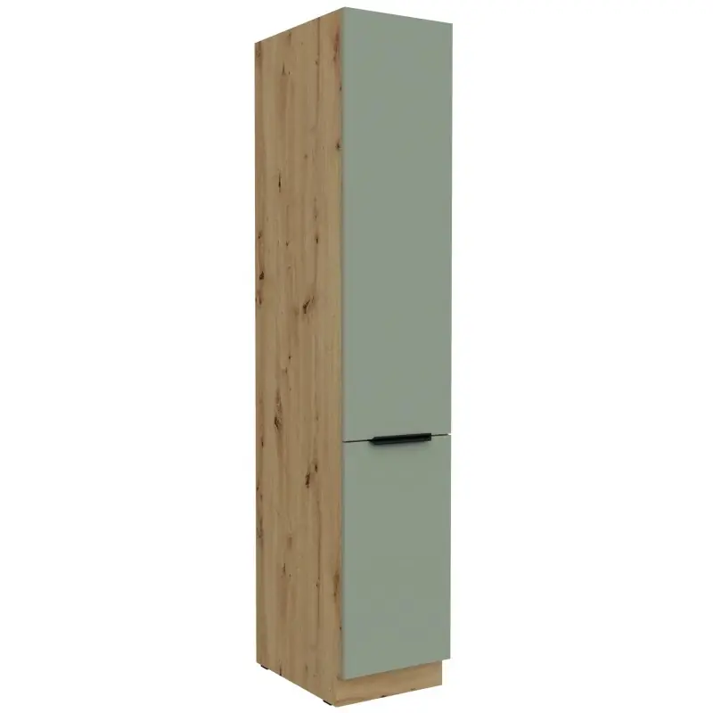 Potravinová skříň LUNARA - šířka 40 cm, zelená / dub artisan Ihned K Objednání
