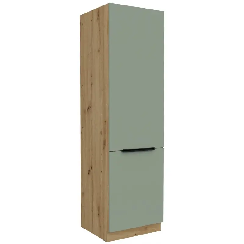 Potravinová skříň LUNARA - šířka 60 cm, zelená / dub artisan Super Cena