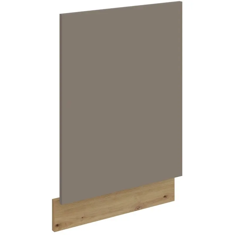 Dvířka pro vestavnou myčku LUNARA - 45x57 cm, tmavě béžové / dub artisan Nová Kolekce
