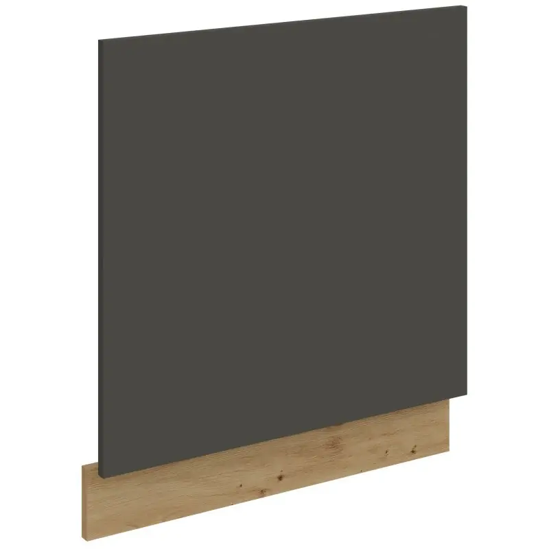 Levný Dvířka pro vestavnou myčku LUNARA - 60x57 cm, grafit / dub artisan