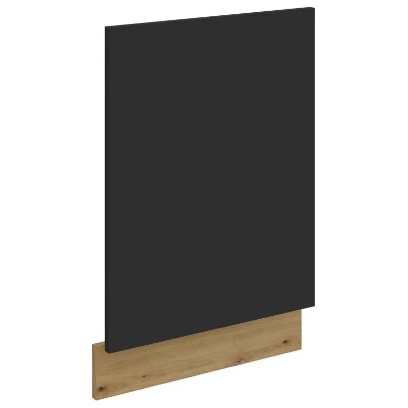 Expresní Doručení Dvířka pro vestavnou myčku LUNARA - 45x57 cm, černé / dub artisan