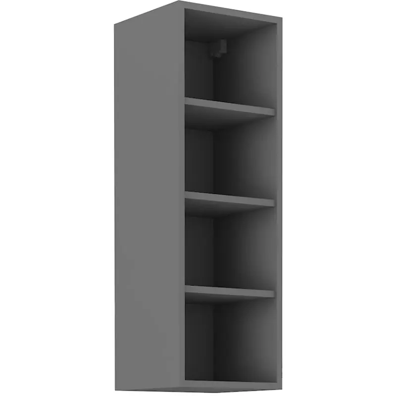 Koupit Online Vysoká otevřená skříňka LUNARA - šířka 30 cm, antracit