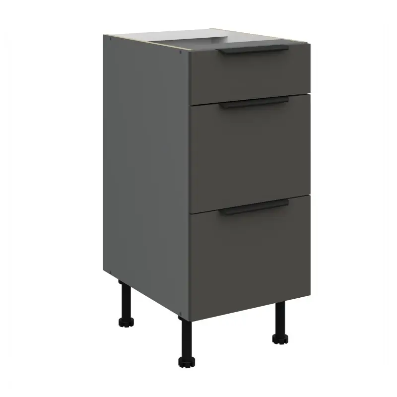Koupit Online Kuchyňská skříňka se šuplíky LUNARA - šířka 40 cm, grafit / antracit