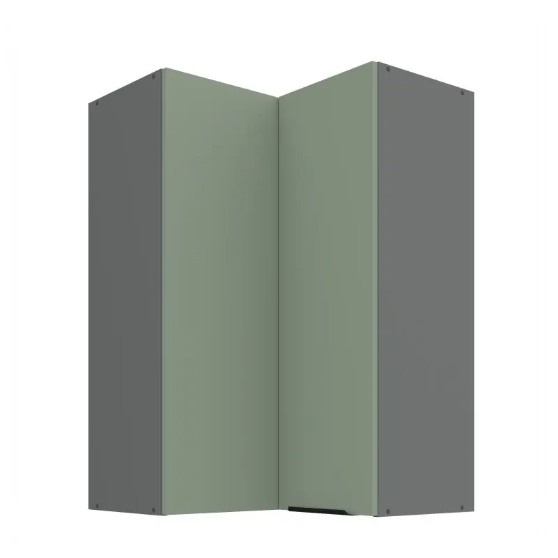 Top Prodej Vysoká rohová skříňka LUNARA 2 - 60x60 cm, zelená / antracit