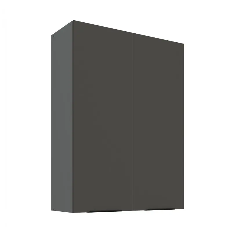 Vysoká horní kuchyňská skříňka LUNARA - šířka 80 cm, grafit / antracit Expresní Doručení