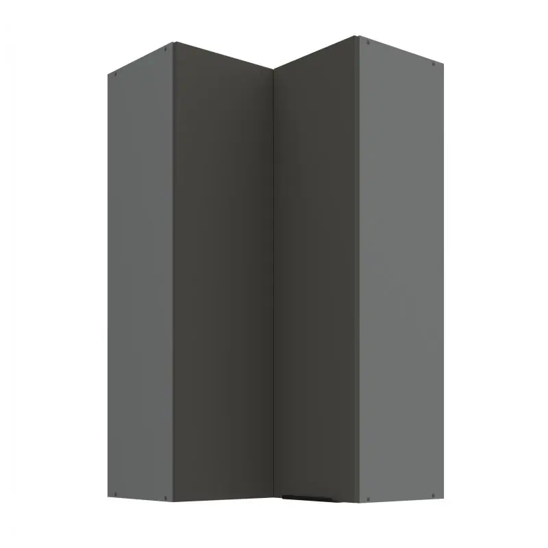 Nejlepší Cena Vysoká horní rohová skříňka LUNARA 2 - 60x60 cm, grafit / antracit