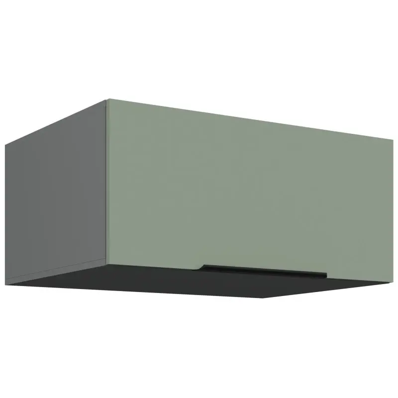 Hluboká digestořová skříňka LUNARA - šířka 80 cm, zelená / antracit Koupit Online