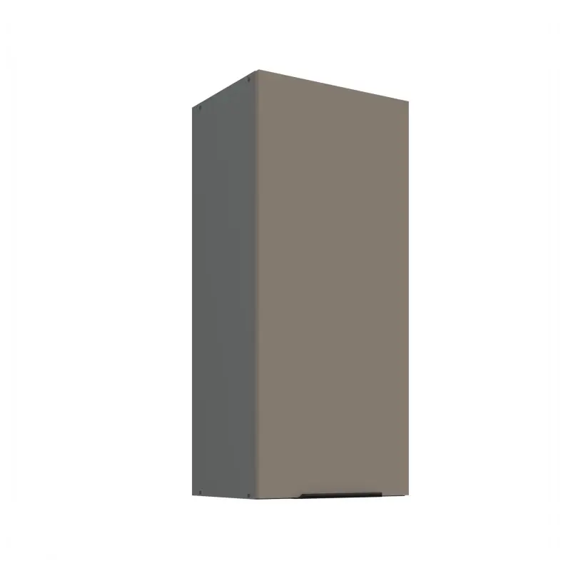 Koupit Online Vysoká horní skříňka LUNARA - šířka 40 cm, tmavě béžová / antracit
