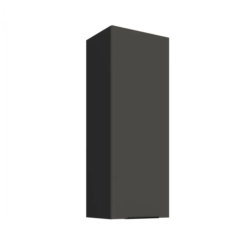 Koupit Online Vysoká horní kuchyňská skříňka LUNARA - šířka 40 cm, grafit / černá