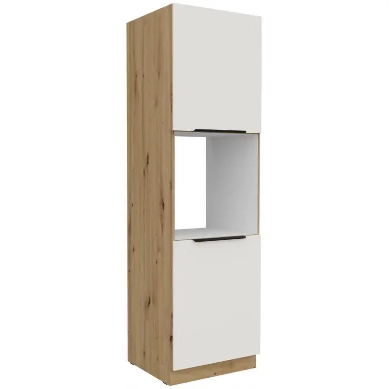 Kuchyňská skříň na vestavnou troubu LUNARA - šířka 60 cm, bílá / dub artisan Objednat Nyní