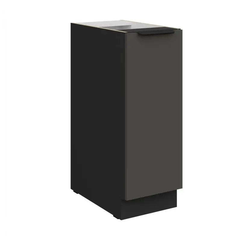Poslední Šance Výsuvná skříňka LUNARA - šířka 30 cm, grafit / černá