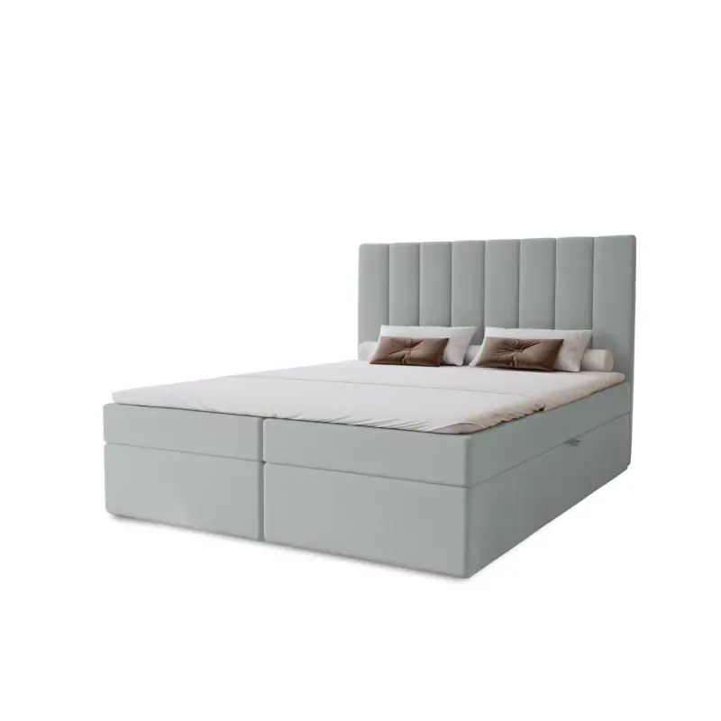 Hotelová manželská postel 180x200 GRETNA - popelavá + topper ZDARMA Hit Sezóny