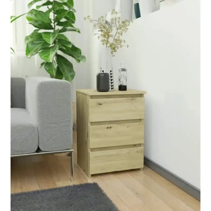 Cenově Výhodný Malý noční stolek VALESTRA - dub artisan