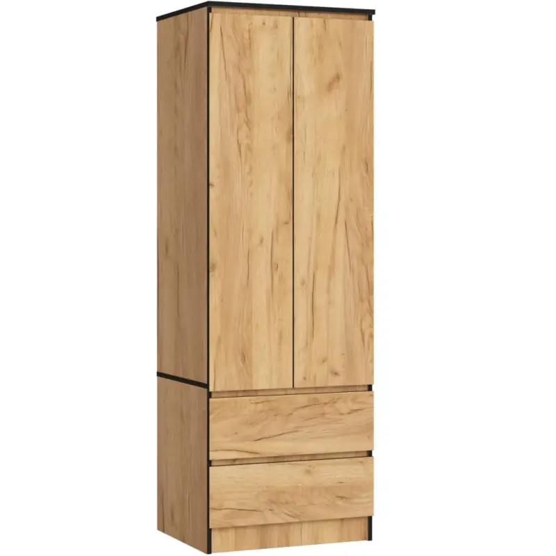 Poslední Šance Šatní skříň se šuplíky 60 cm WREN - dub craft