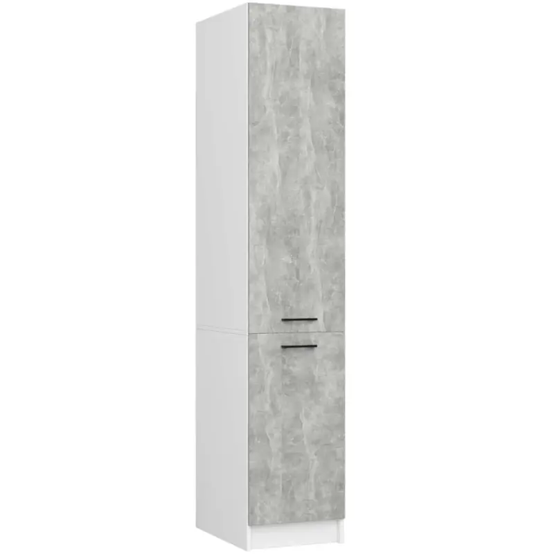 Akce Vysoká kuchyňská skříň 40 cm VERMINA - bílá / beton
