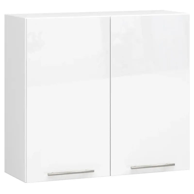 Horní kuchyňská skříňka 80 cm VERMINA - bílá / bílá lesklá Nejlepší Volba