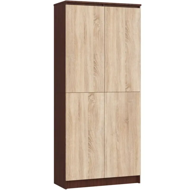 Akční Cena Policová skříň 80 cm VALESTRA - wenge / dub sonoma