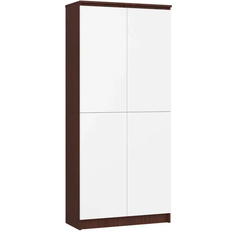 Nejlepší Volba Policová skříň 80 cm VALESTRA - wenge / bílá