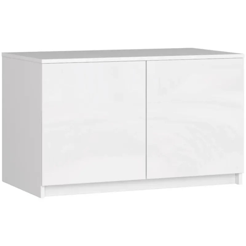 Nástavec na skříň LOTA 90 cm - bílý / bílý lesklý Přímo Od Výrobce